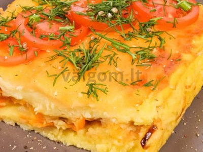 Bulvių apkepas su kopūstais pagrindine nuotrauka