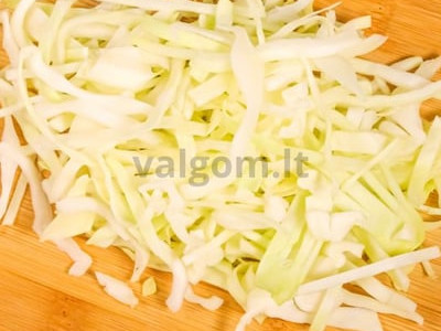 Bulvių apkepas su kopūstais Žingsnis 2