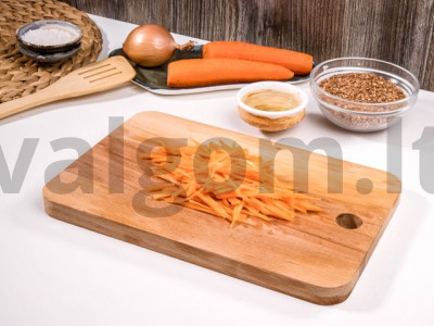 Kepti grikiai su vištienos filė receptas Žingsnis 3