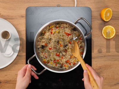 Risotto su daržovėmis receptas Žingsnis 9