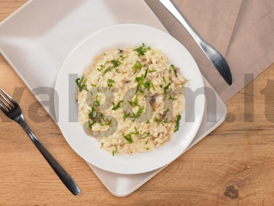 Risotto su grybais ir grietinėle receptas Žingsnis 9