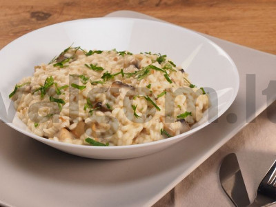 Risotto su grybais ir grietinėle receptas pagrindine nuotrauka