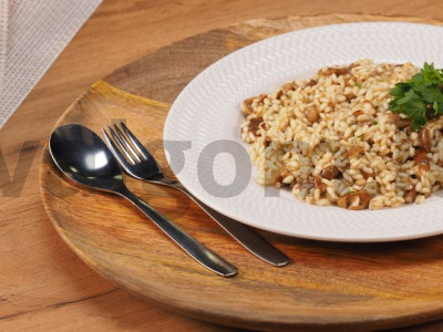 Risotto su pievagrybiais receptas Žingsnis 1