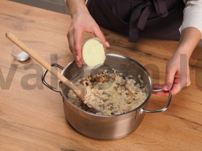 Risotto su vištiena ir grybais receptas Žingsnis 10