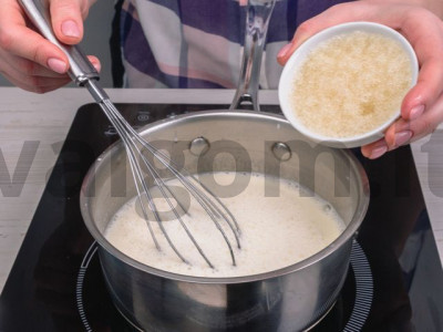 Panna cotta su apelsinų sultimis. receptas Žingsnis 5