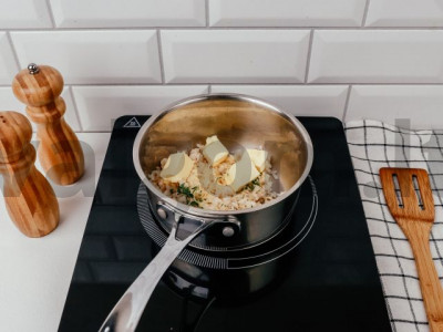 Risotto su baklažanais ir pomidorais receptas Žingsnis 11