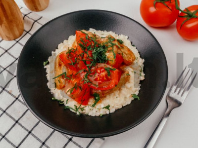 Risotto su baklažanais ir pomidorais receptas Žingsnis 16