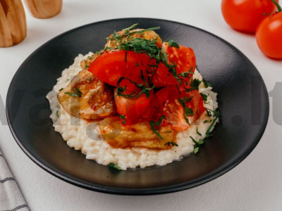 Risotto su baklažanais ir pomidorais receptas Žingsnis 17