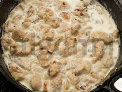 Vištienos jautienos stroganoff receptas Žingsnis 3