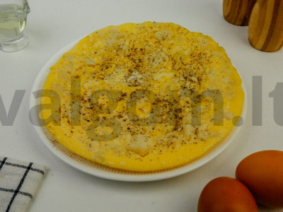 Žiedinių kopūstų omletas pagrindine nuotrauka