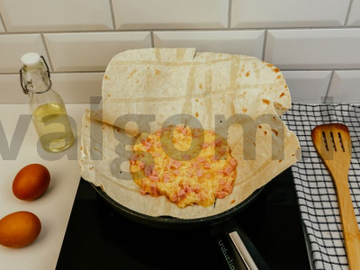 Omletas pitoje Žingsnis 5