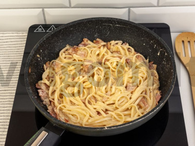 Makaronai carbonara Žingsnis 5