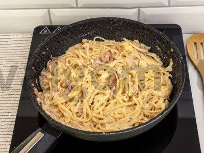 Makaronai carbonara Žingsnis 6