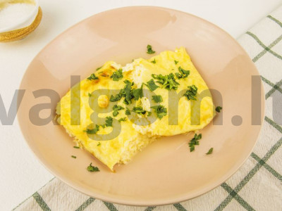 Omletas su pienu Žingsnis 4