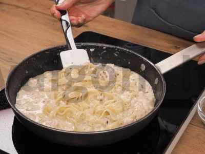 Fettuccini su malta mėsa Žingsnis 2