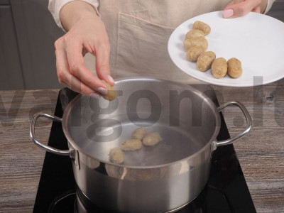 Gnocchi su grybais Žingsnis 3