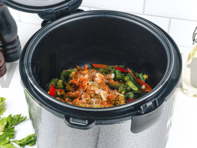 Bulgur su daržovėmis multicooker Žingsnis 9