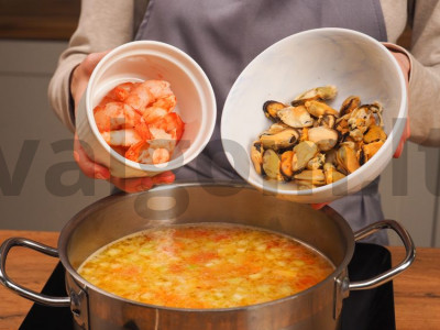 Bouillabaisse sriuba Žingsnis 1