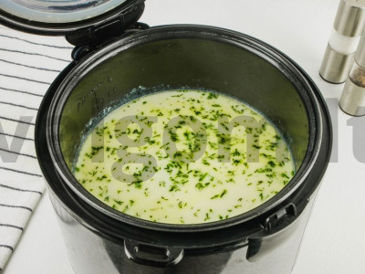 Pieno sriuba multicooker įrenginyje Žingsnis 4