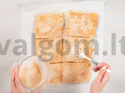 Milfeuille su grietinėlės ir uogų įdaru Žingsnis 8