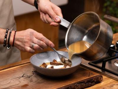 Japoniška miso sriuba su šitake ir tofu Žingsnis 7