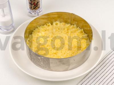 Klasikinės salotos "Shuba" Žingsnis 4