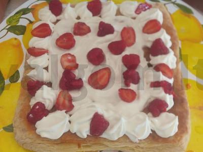 Kvapnus millefeuille su sluoksniuota tešla Žingsnis 3