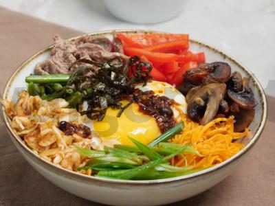 Bibimbap - ryžiai, daržovės, mėsa ir jūsų fantazija Žingsnis 6