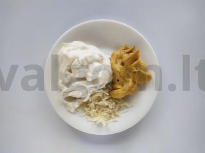 Kepta kiauliena su majonezu ir garstyčiomis Žingsnis 1