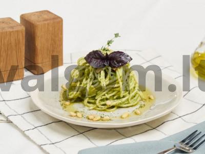 Spagečiai su pesto padažu pagrindine nuotrauka