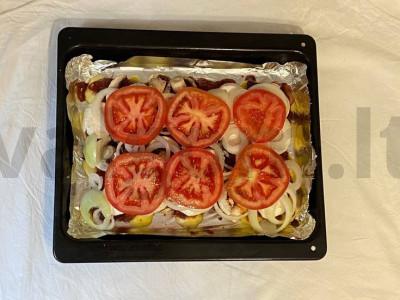 Mėsa, kepta su bulvėmis ir grybais Žingsnis 2