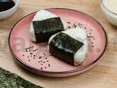 Onigiri su grybais ir svogūnais Žingsnis 7