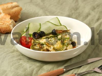 Cukinijų frittata pagrindine nuotrauka