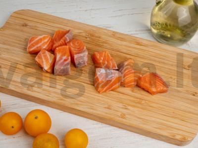 Lašišos kebabai orkaitėje Žingsnis 1