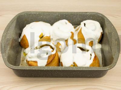 Cinnabons su mangais ir rikota Žingsnis 11