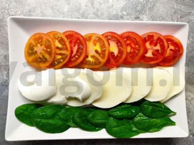 Klasikinis "Caprese". Žingsnis 1