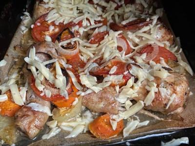 Vištienos šlaunelės, troškintos su daržovėmis Žingsnis 4