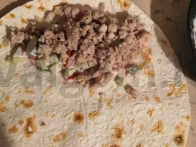 Shawerma Piterio stiliumi Žingsnis 3