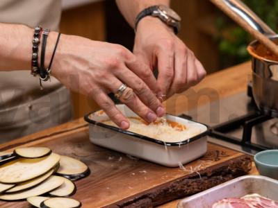 Daržovių lazanija su cukinijomis ir baklažanais Žingsnis 4