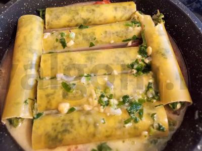 Cannelloni su špinatais ir įspūdingu sūriu Žingsnis 6