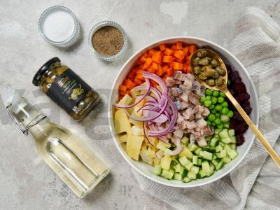 Vinaigrette su kaparėliais Žingsnis 2