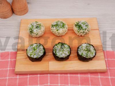 Onigiri su agurkais Žingsnis 5