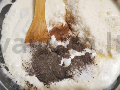 Makaronai carbonara vištienos sultinyje Žingsnis 3