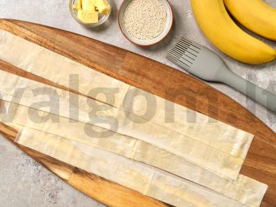 Filo su bananais Žingsnis 1