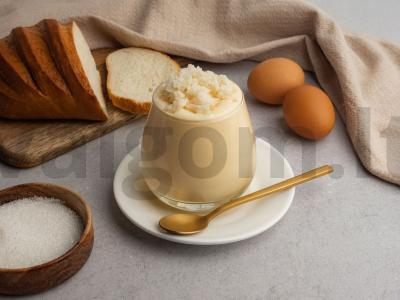 Duonos trupinių eggnog receptas pagrindine nuotrauka