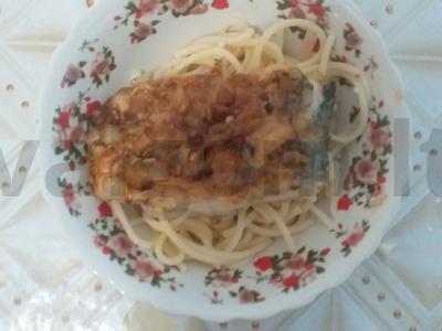 Kepta lydeka su makaronais Žingsnis 7