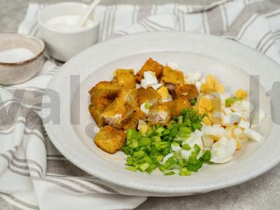 Žuvies pirštų salotos Žingsnis 3