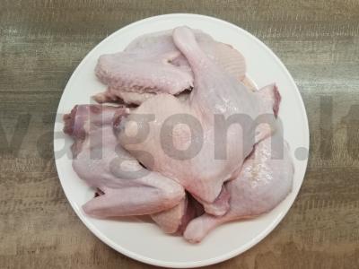 Aromatinga kepta antis su česnakais Žingsnis 1