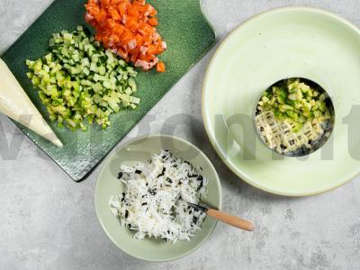 Avokadų ir nori salotos Žingsnis 2