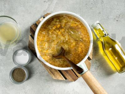 Bulgur plovas su lęšiais Žingsnis 1